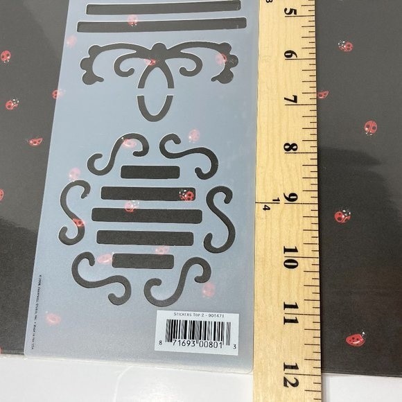 Miss Elizabeth's Scroll Journaling Stencil - Picture 3 of 6